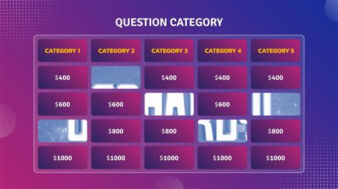 Jeopardy Template Google Slides