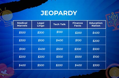 Jepardy Game Template