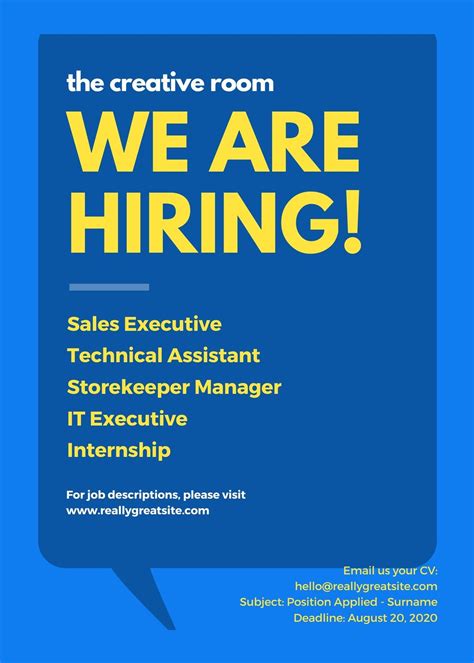Job Announcement Template
