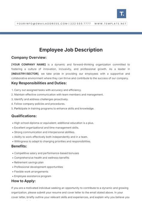 Job Description