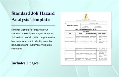 Job Hazard Analysis Template Word
