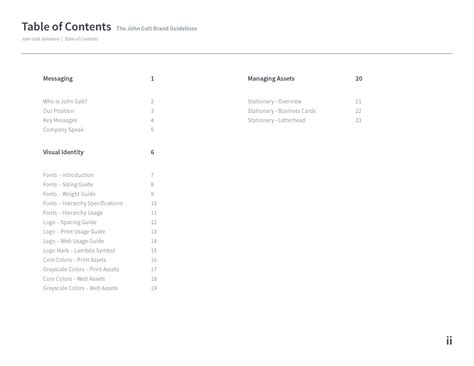 John Galt Size Chart