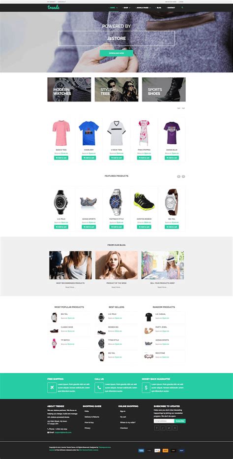 Joomla Ecommerce Template