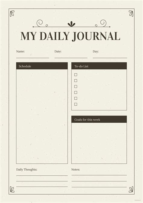 Journal Templates Free