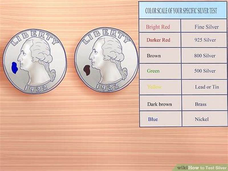 Jsp Silver Testing Solution Color Chart