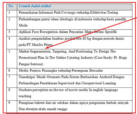Judul yang menarik