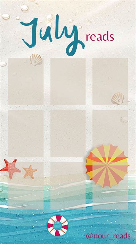 July Reads Template