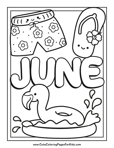 June Coloring Pages Printable