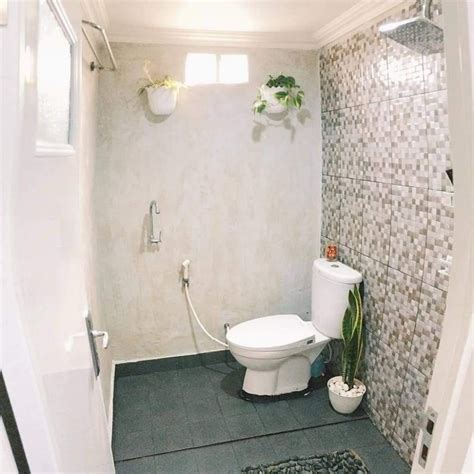 kamar mandi dan toilet terpisah pada desain rumah korean style