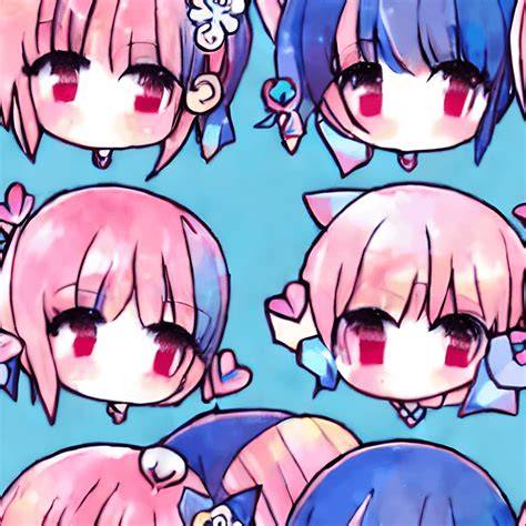 Kawaii Chibi Kirby Sprite Patterns Base Printable Free
