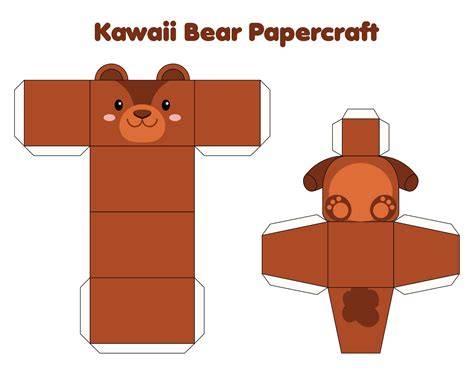 Kawaii Paper Craft Template