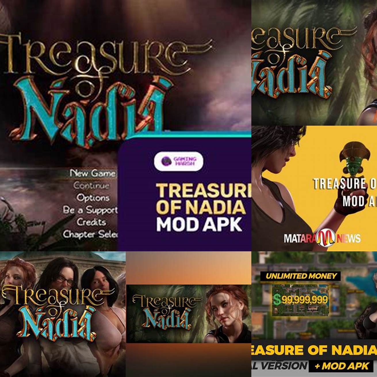 Kedua cari Treasure of Nadia Mod Apk di situs tersebut