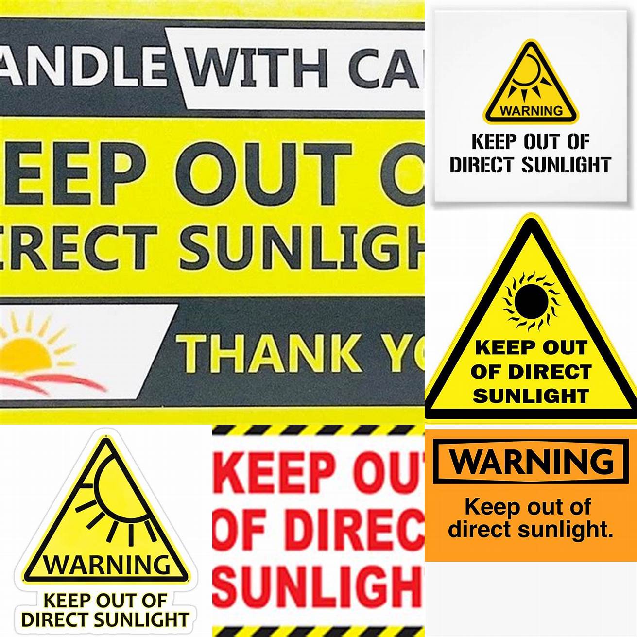 Keep Out of Direct Sun