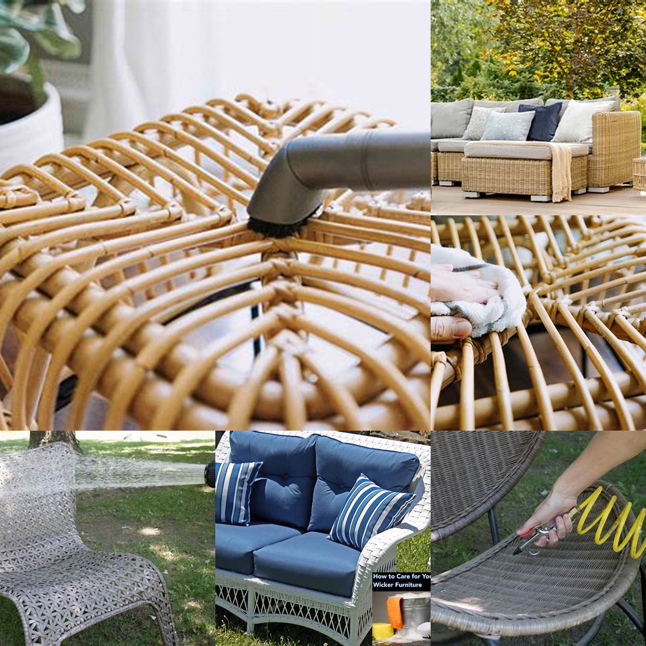 Keep your wicker furniture clean and dry