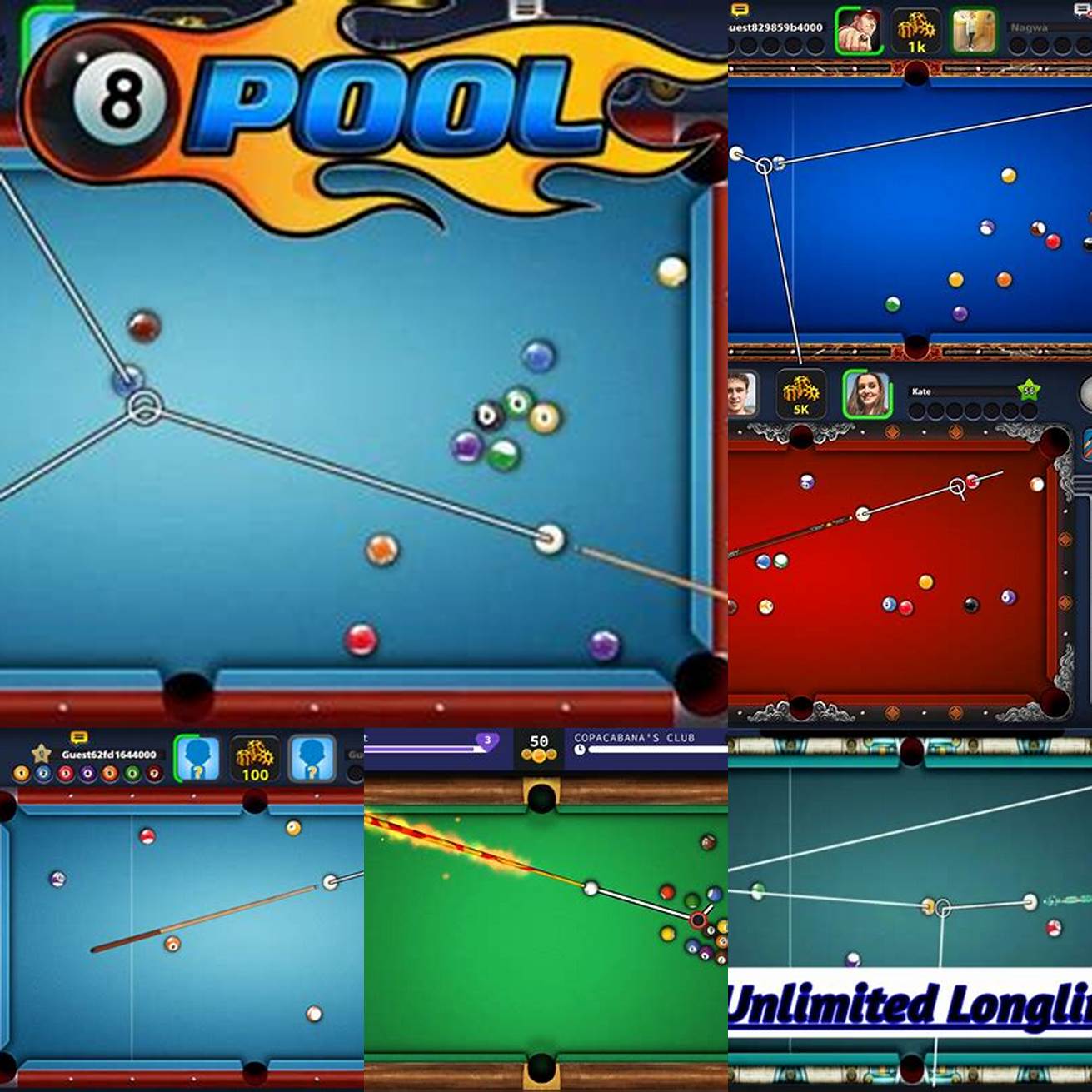 Kelebihan 8 Ball Pool Mod Apk Long Line