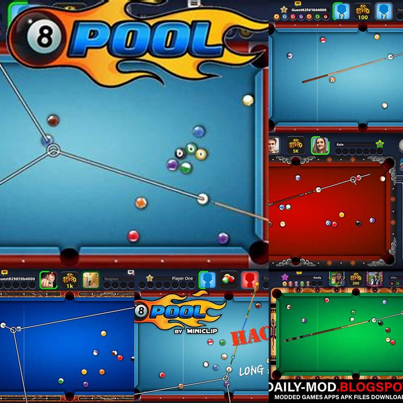 Kelemahan 8 Ball Pool Mod Apk Long Line