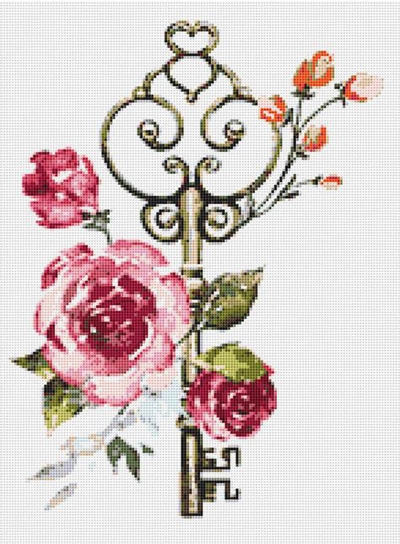 Key Cross Stitch Pattern