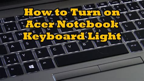 Keyboard Backlight Settings Acer TravelMate P259 Series