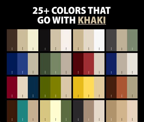 Khaki-colors