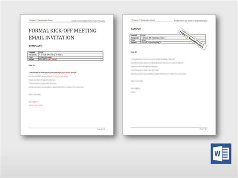Kick Off Meeting Email Template