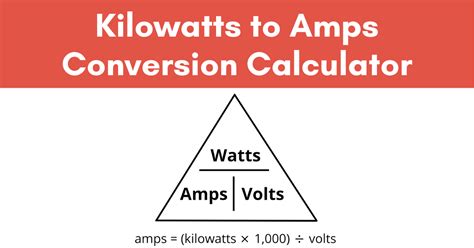 Kilowatts To Amps Chart