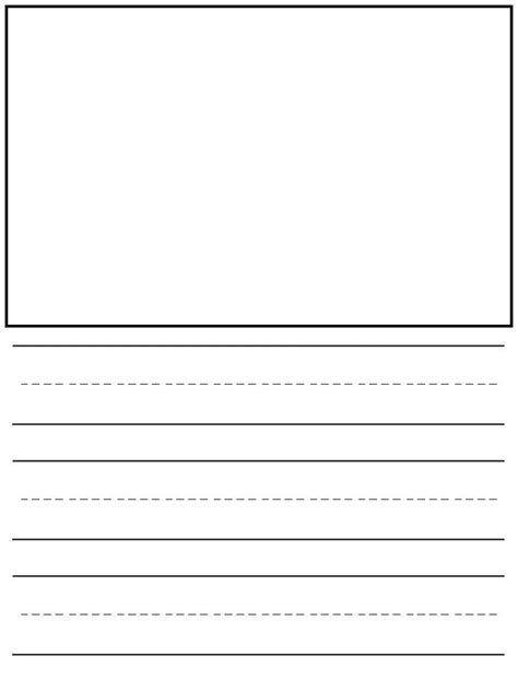 Kindergarten Writing Paper Printable Free