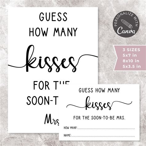 Kisses For The Mrs Free Printable