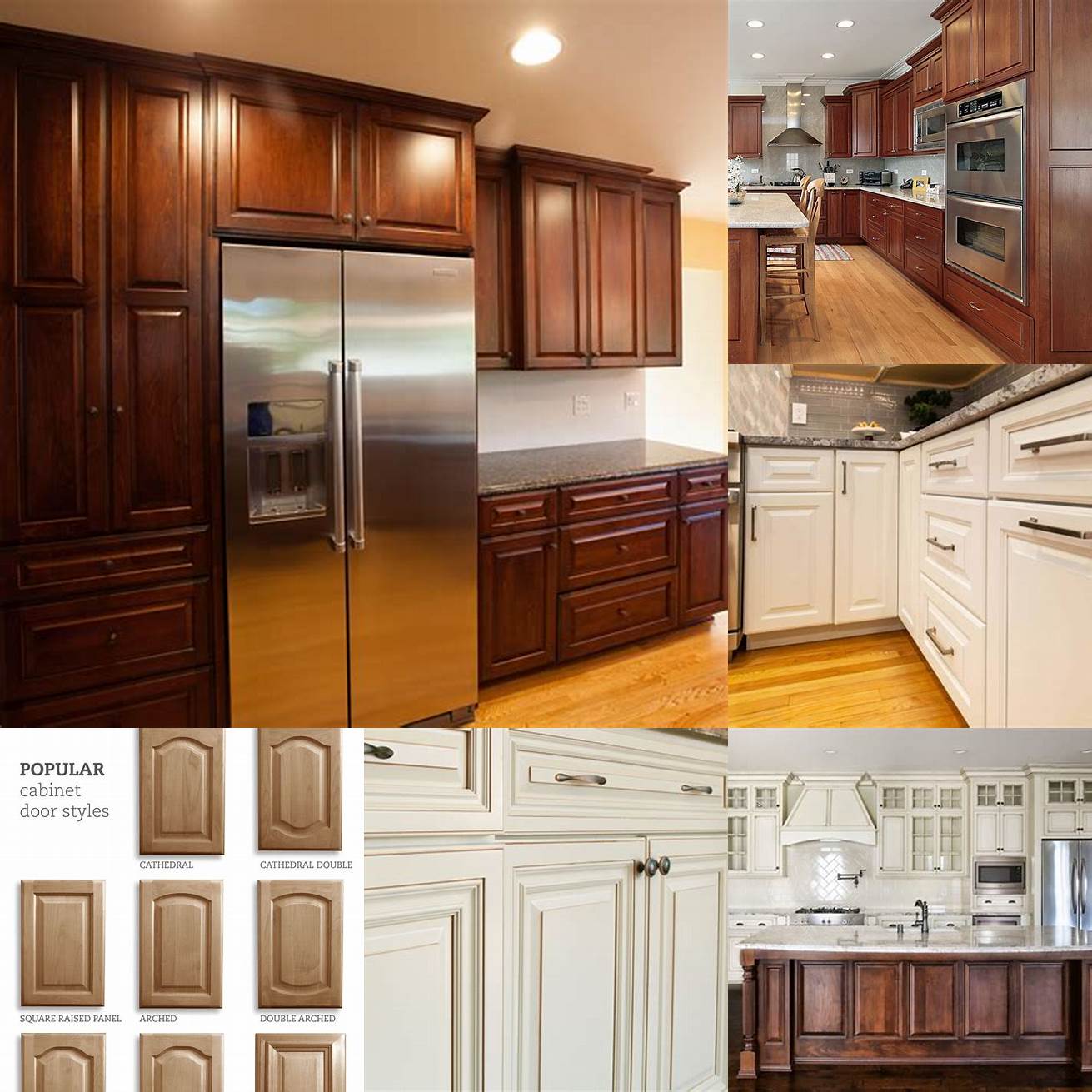 Kitchen doors with a raised panel design