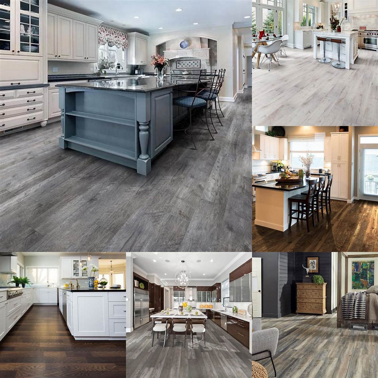 Kitchen with Home Decorators Collection Laminate Flooring