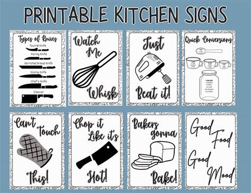 Kitchen Sign Printable