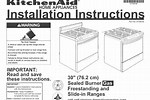 KitchenAid Gas Range Manual