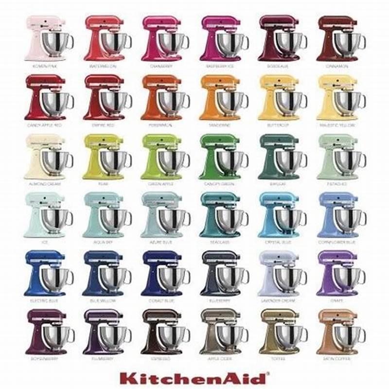 Kitchenaid Color Chart