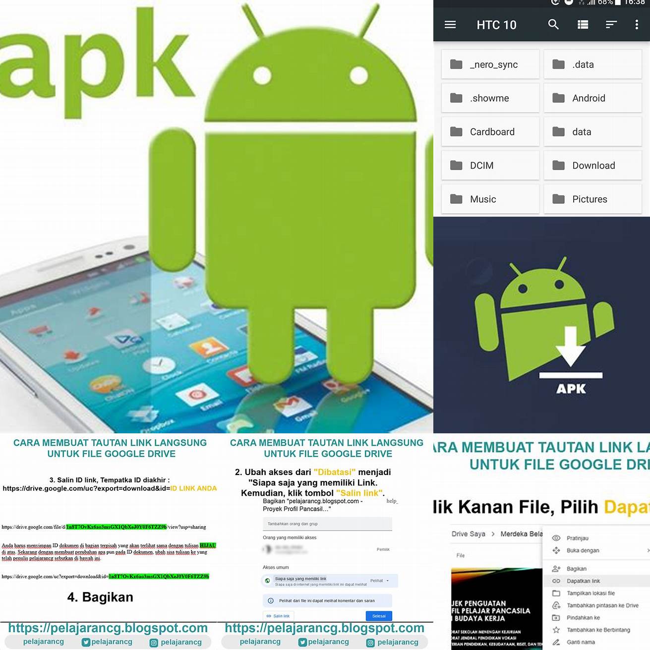 Klik tautan unduhan untuk mengunduh file APK ke perangkat Android Anda