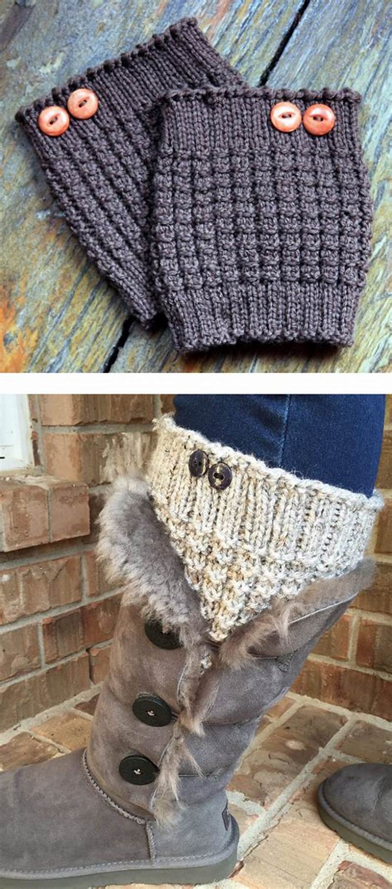 Knit Boot Cuff Pattern Free