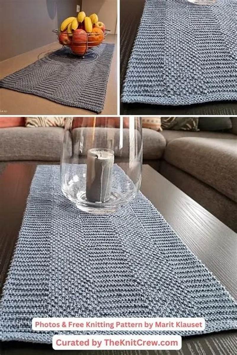 Knitted Table Runner Pattern