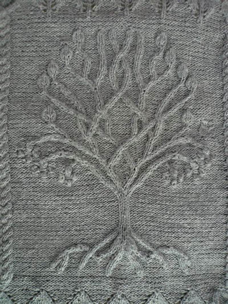 Knitted Tree Pattern
