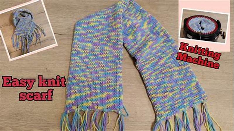 Knitting Machine Scarf Pattern