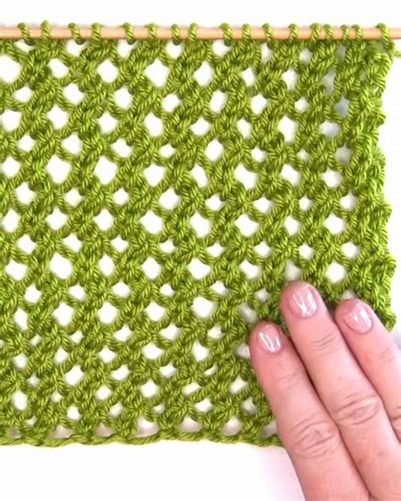 Knitting Mesh Pattern