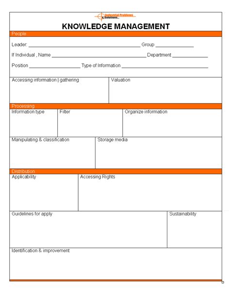 Knowledge Management Template