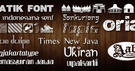 Koleksi Font Indonesia