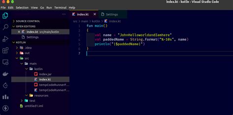 Kotlin  String formatting