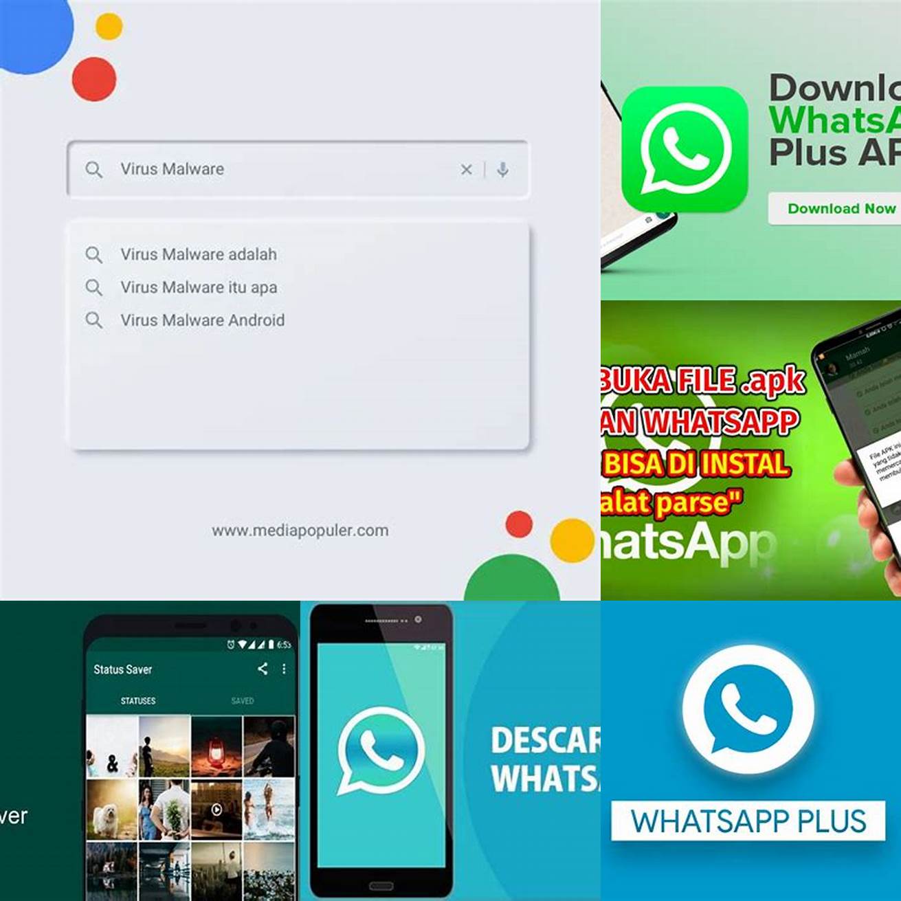 Kunjungi situs web yang terpercaya untuk mengunduh file APK WhatsApp Plus