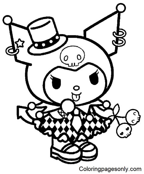 Kuromi Coloring Pages Free Printable