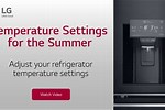 LG Refrigertor Temperture to Cold
