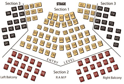 La Comedia Seating Chart