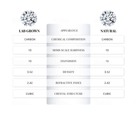Lab Grown Diamonds Quality Chart