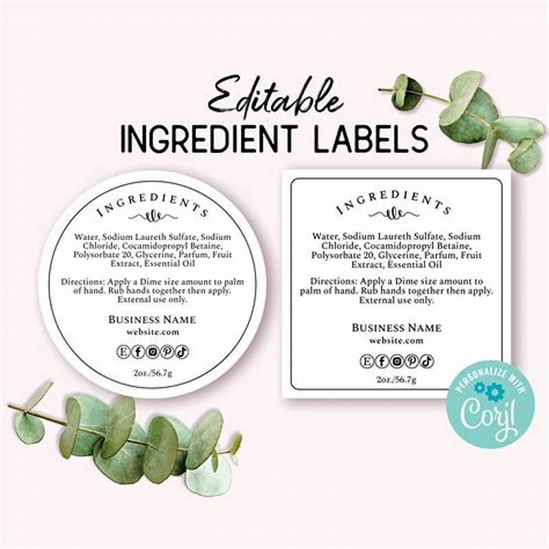 Label Sticker Template