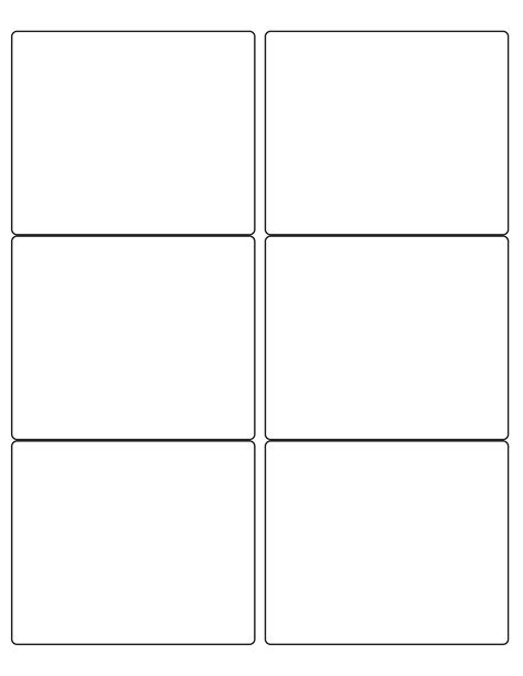 Label Template 4 X 3 1 3