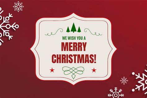 Label Template Christmas