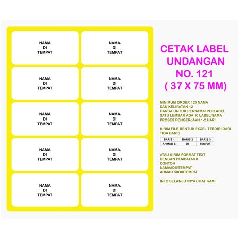 Label Undangan